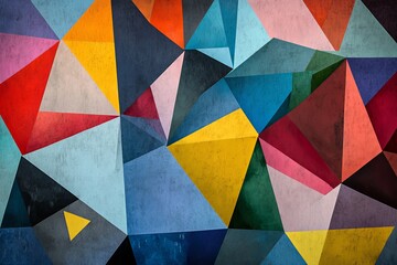 Abstract geometric hipster fashion design print triangle pattern