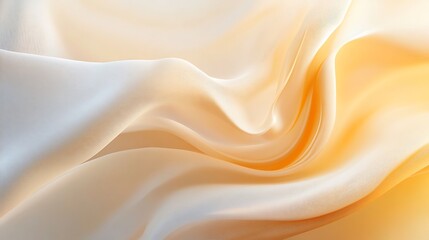 Fototapeta premium Abstract Draped Fabric Soft Golden Hues