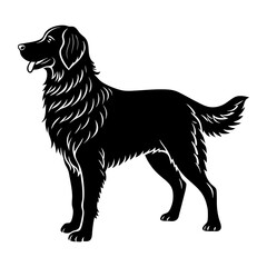 Golden Retriever Silhouette vector illustration