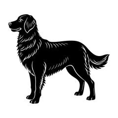 Golden Retriever Silhouette vector illustration
