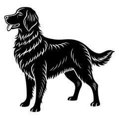 Golden Retriever Silhouette vector illustration