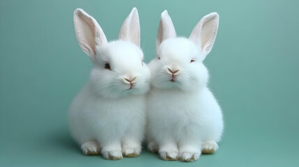 Adorable White Rabbits, Pets, Cute Animals