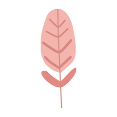 Abstract cute leaves colored. In pastel colors,