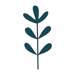 Abstract cute leaves colored. In pastel colors,