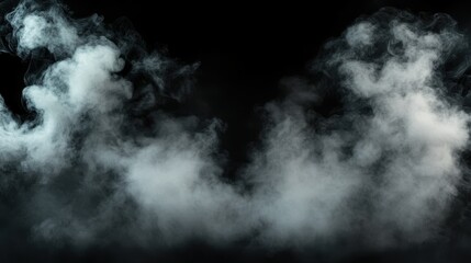 Naklejka premium Mysterious dust swirls dancing against a dark background