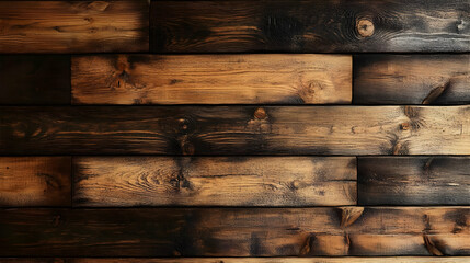 Naklejka premium Rustic Wood Texture, Background, Plank, Brown, Grain