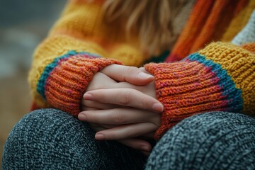 hands of a person during couple meet therapist Generative AI