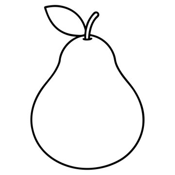 recommend clip art: Pear line art art vector