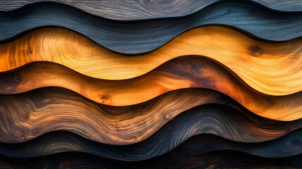 Wavy Wood Grain Texture: Abstract Design