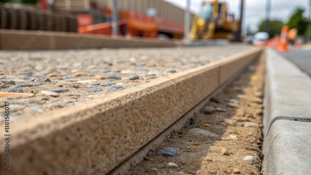 Poster a detailed closeup shot captures the intricate edges of a pre curb highlighting the precision of the