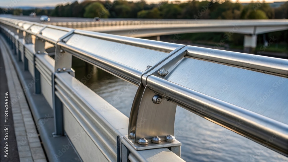 Aufkleber A detailed shot of the edge of a bridge component illustrating the seamless fit between two sections. The angles align perfectly with a focus on the clean lines and subtle