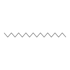 Zigzag black line. Border line. Zigzag lines. Vector