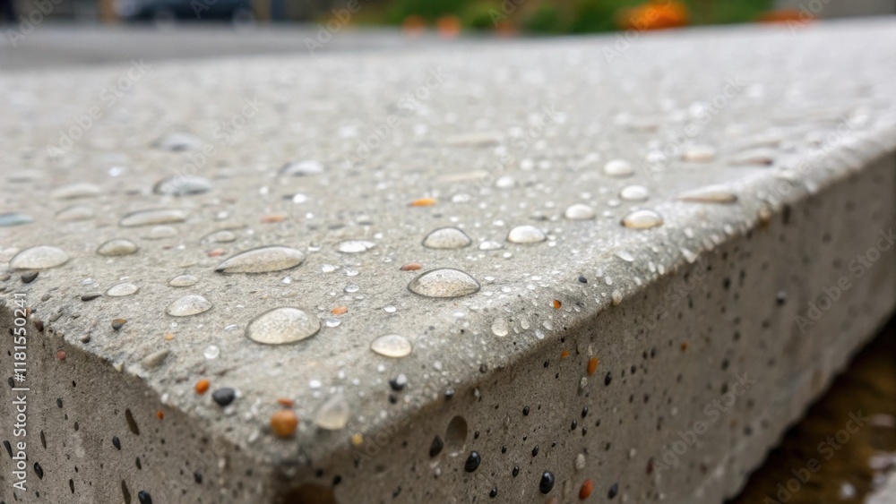 Poster A macro image highlighting the fine details of a single precast segment showcasing the subtle variations in the surface texture. Small aggregates and air bubbles are visible and