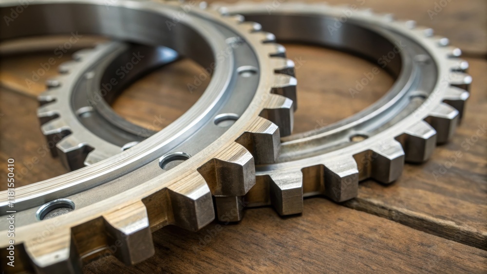 Poster A macro perspective exposes the joinery mechanism of two tunnel support rings highlighting the interlocking teeth designed for stability. The fine details of the adjacent materials