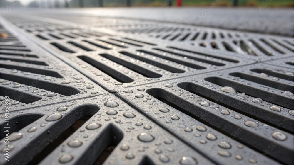 Aufkleber a macro shot showcasing the intricate grooves and drainage channels designed into the preformed cros