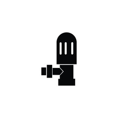 thermostatic radiator valve icon. Clipart image isolated on white background