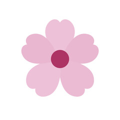 cherry blossom pink emoji vector flower sakura