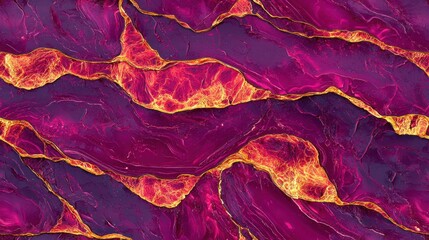 Obraz premium Abstract Purple and Gold Swirls Vibrant Liquid Marble Texture Background