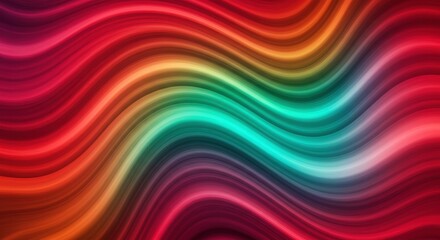 Vibrant Wave Abstract: A mesmerizing abstract artwork featuring dynamic, flowing waves in a spectrum of vibrant colors, creating a captivating visual experience.