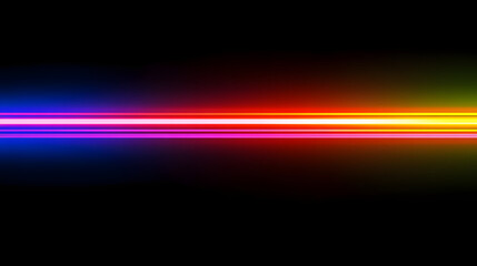 
Laser lines of light. Horizontal neon light. background