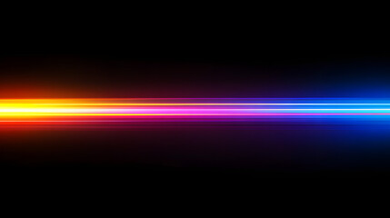 
Laser lines of light. Horizontal neon light. background