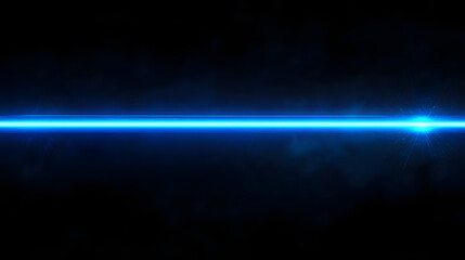 Fototapeta premium Laser lines of light. Horizontal neon light. background