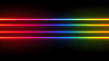 
Laser lines of light. Horizontal neon light. background
