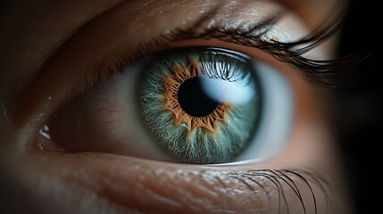 Close-up of a human eye showcasing its detail.