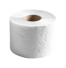 Toilet paper roll for home and commercial use. Isolated on transparent background, png.