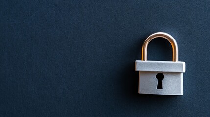 Close-up of a padlock on a dark background.