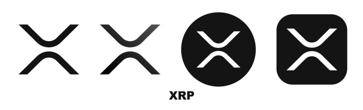 Cryptocurrency logo XRP. Cryptocurrency vector icons isolated on transparent background. UKRAINE, KHARKIV, 8 JANUARY 2025