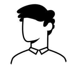 character of man avatar icon