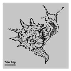 medium poisonous cockroach tattoo design