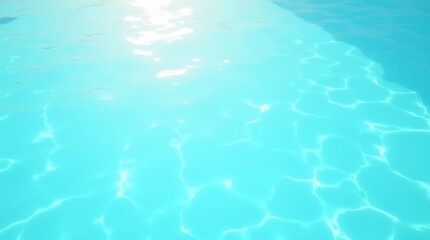 Azure Pool Water: A Serene Underwater View