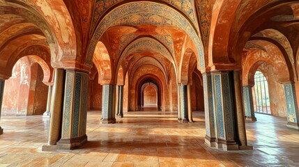 Obraz premium Stunning Architectural Interior of a Historical Mosque