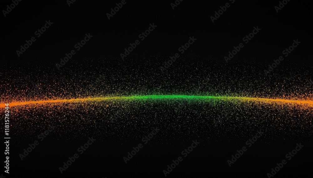 Aufkleber 3D abstract background with flowing waves of particles
6