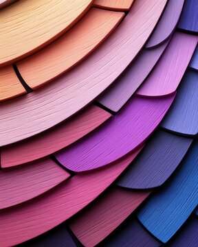 Colorful layered abstract design for creativity.