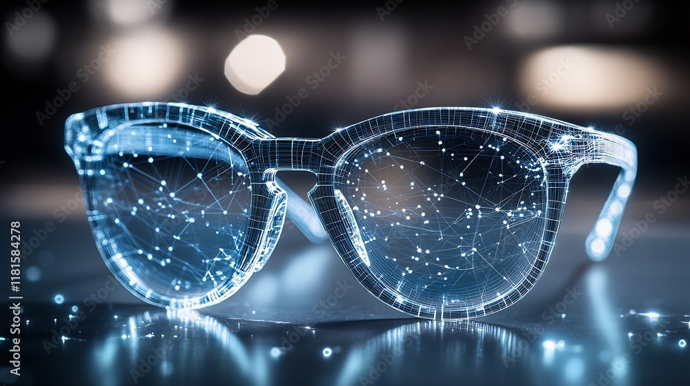 Poster Innovative Smart Glasses Featuring Advanced Digital Network and Augmented Reality Interface : Generative AI