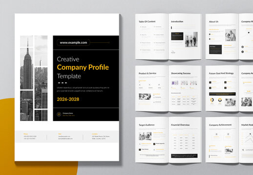Creative Company Profile Template Layout