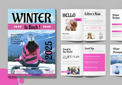 Winter Magazine Template
