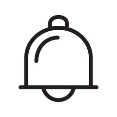 Bell outline icons, minimalist vector illustration, simple concept, Isolated on white background