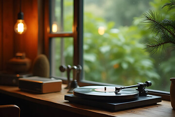 Fototapeta premium Record player-14