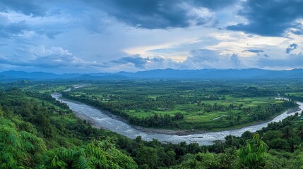 Breathtaking River Valley Scenery