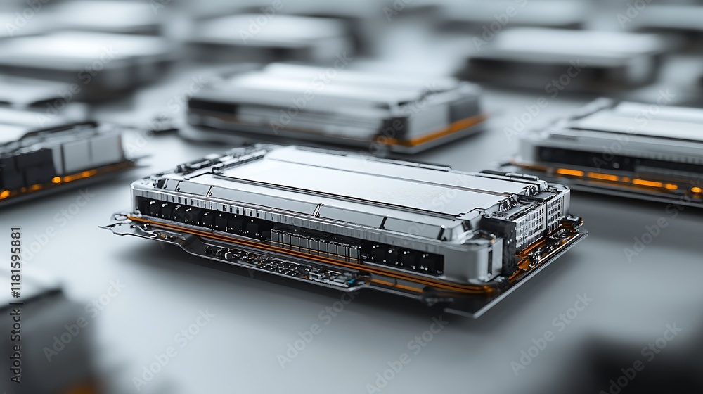 Poster Abstract Design of Computer Components Showcasing Modern Technology : Generative AI