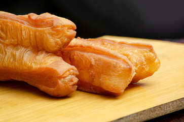 North Borneo home made traditional cakoi or youtiao cake. Asian food concept.