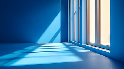 Obraz premium Gradient of blue tones with a minimalist aesthetic
