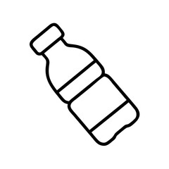 water bottle icon, foods line art, foods vector - simple black line art icon of water bottle perfect for logos, and foods -themed designs.