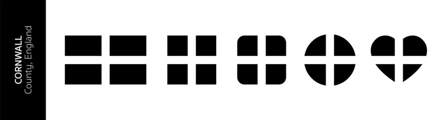 Flag of Cornwall county, England