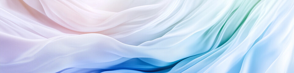 Gentle draping of pastel-hued fabric creates a tranquil atmosphere in soft light