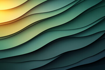 Obraz premium Gradient of green tones with a minimalist aesthetic